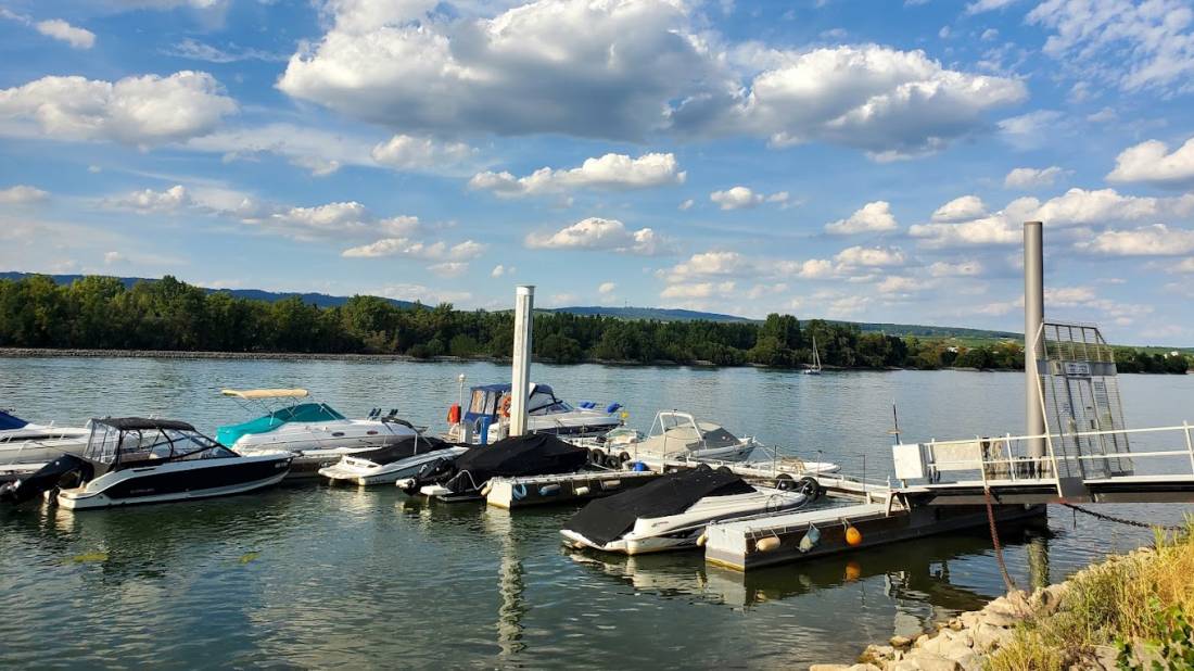 Inselrhein Heidenfahrt Campingplatz, Wein- und Biergarten