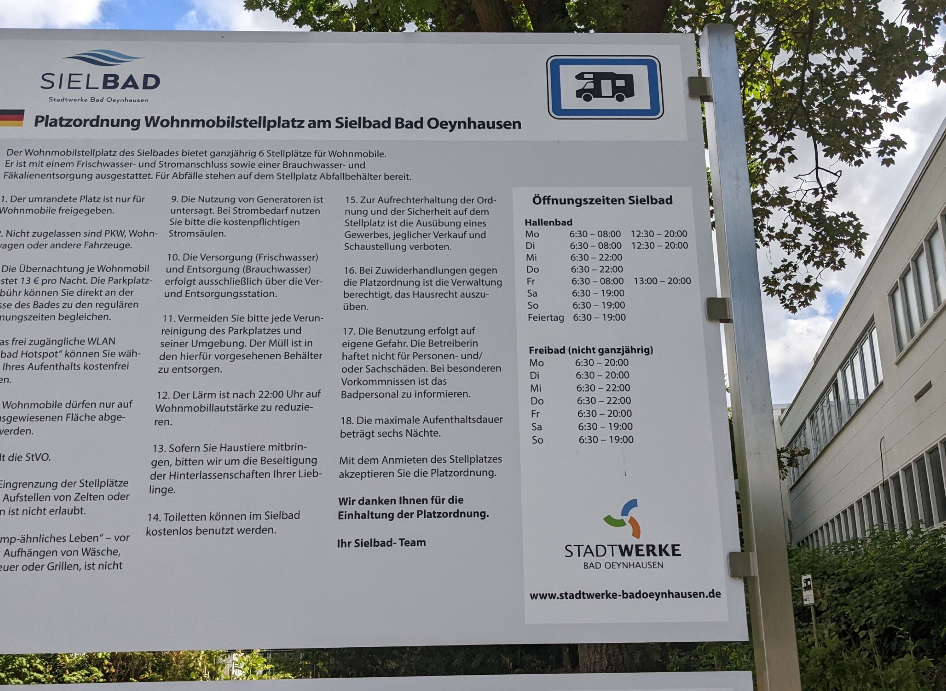 Stellplatz am Sielbad