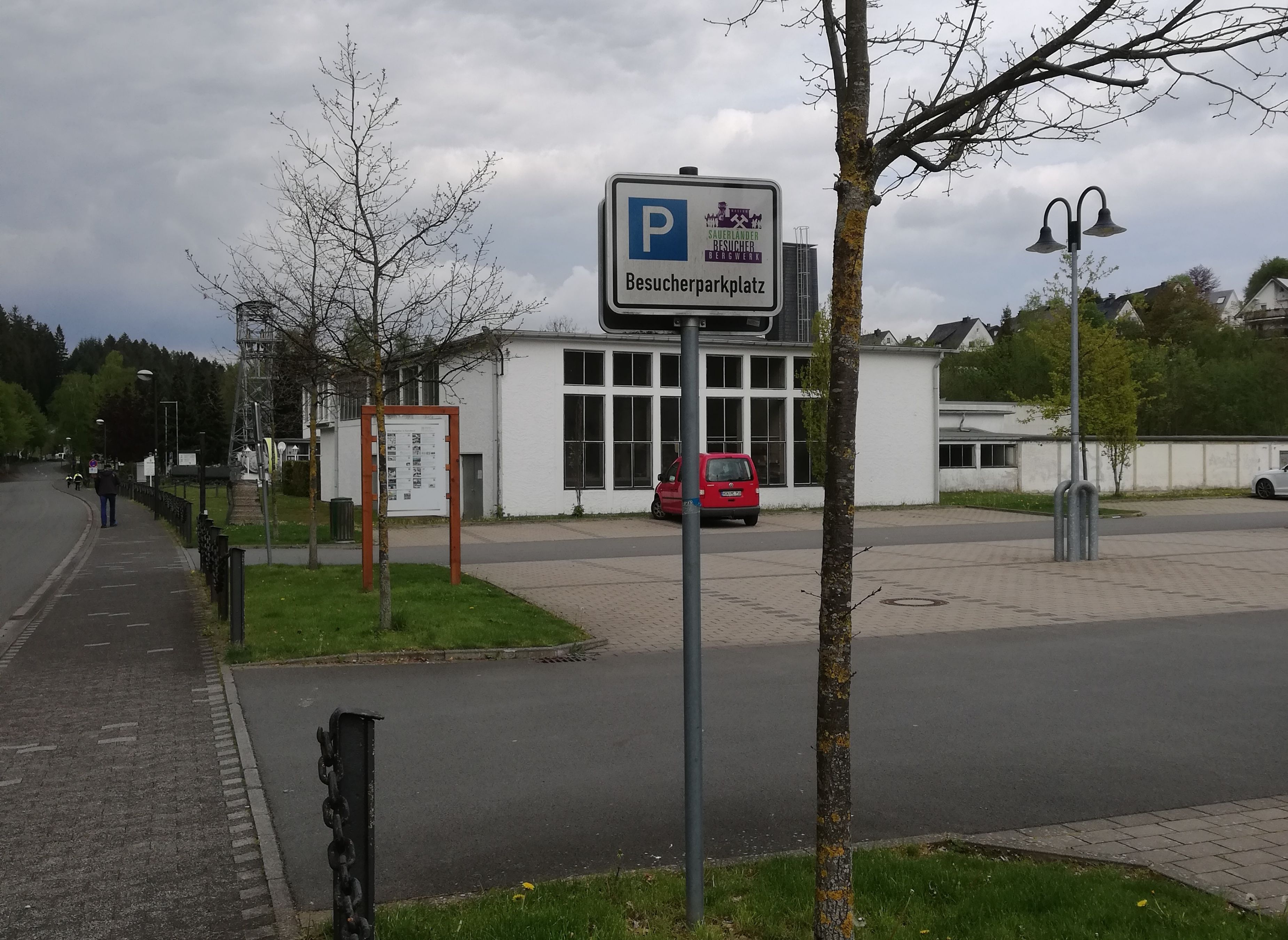 Parkplatz am Sauerländer Besucherbergwerk