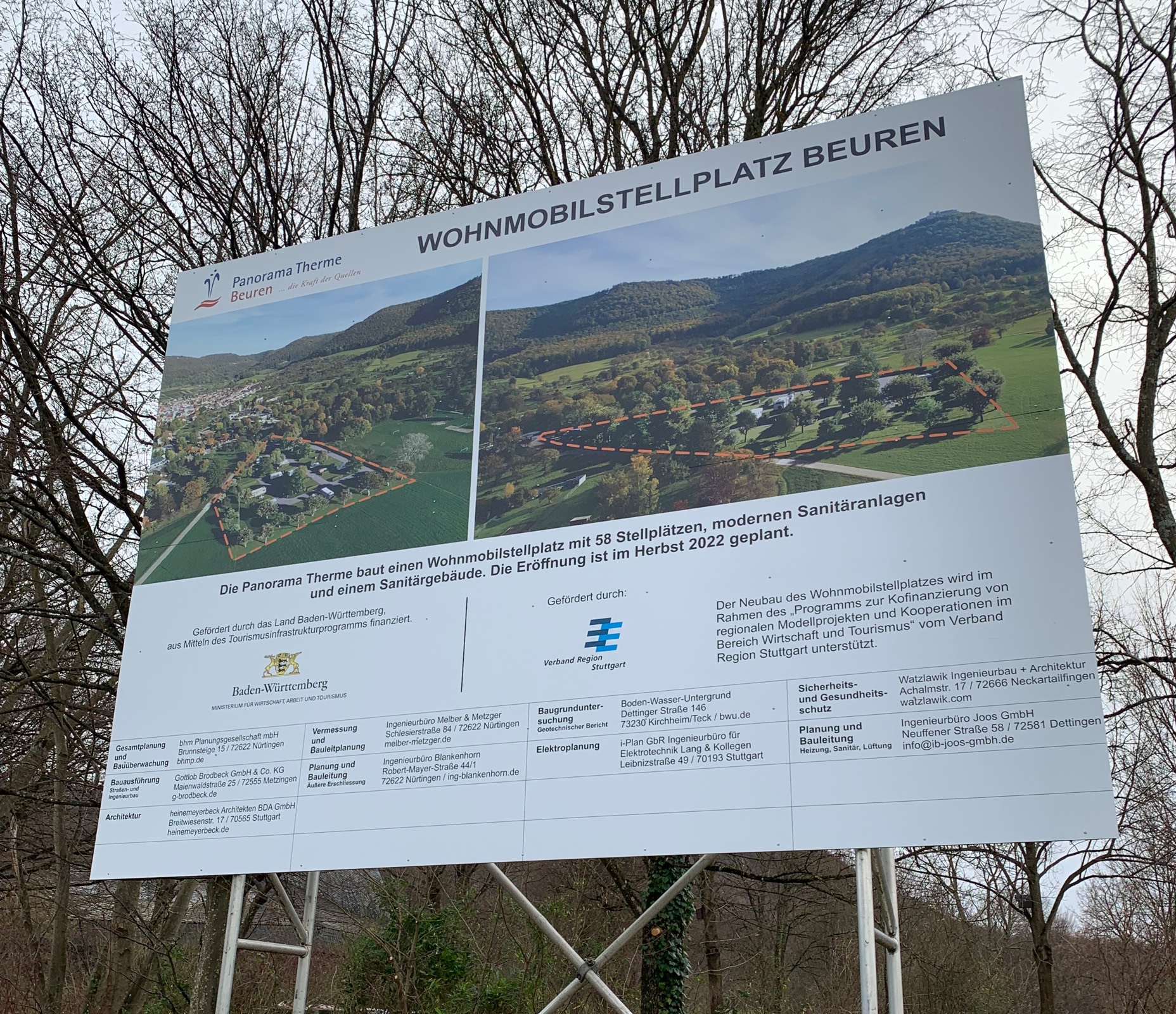 Wohnmobilstellplatz Panorama Therme Beuren — Karavanové stání in Beuren