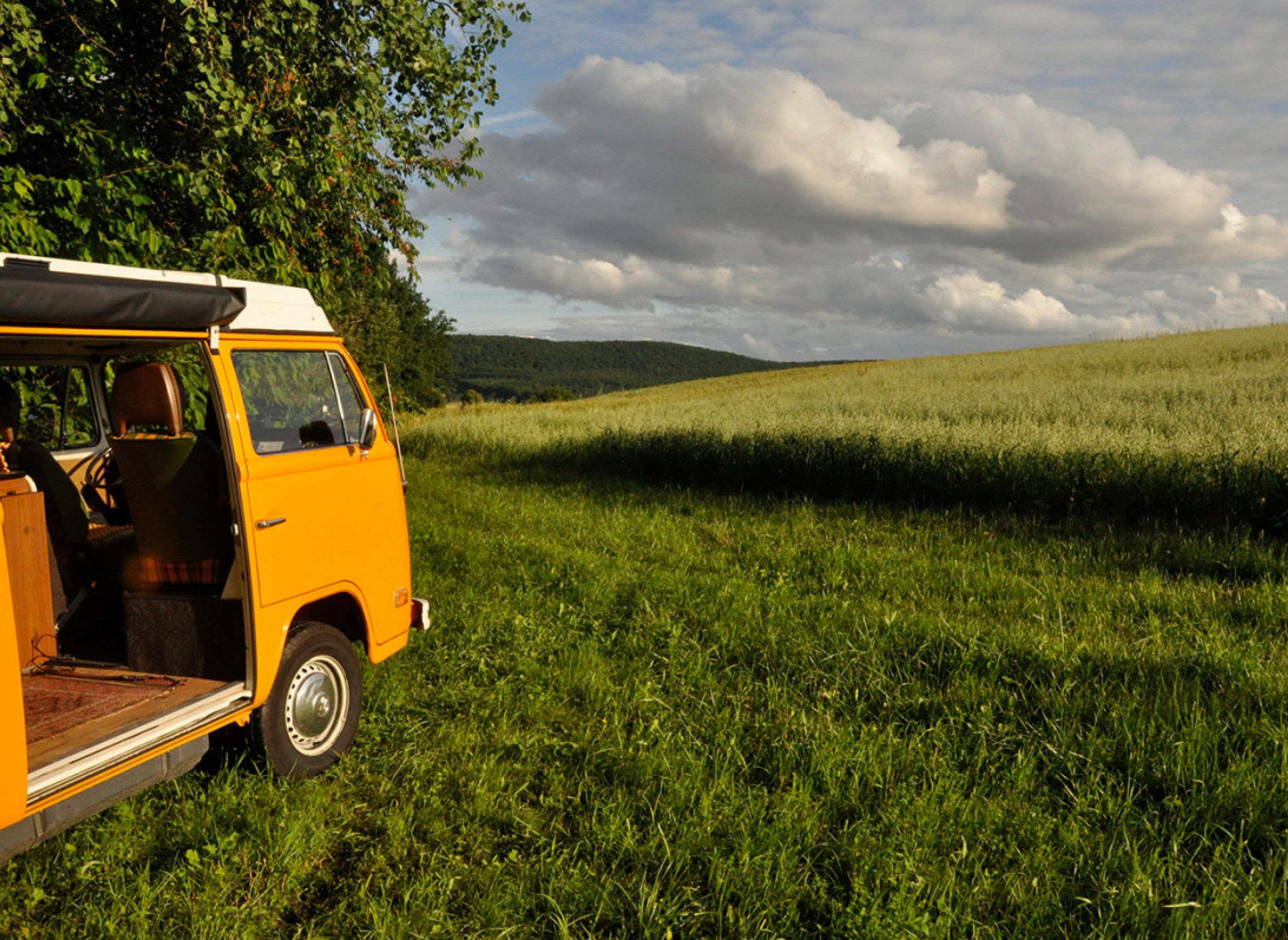 Stellplatz auf der Obstwiese mit Blick auf die Umgebung — Photo 2