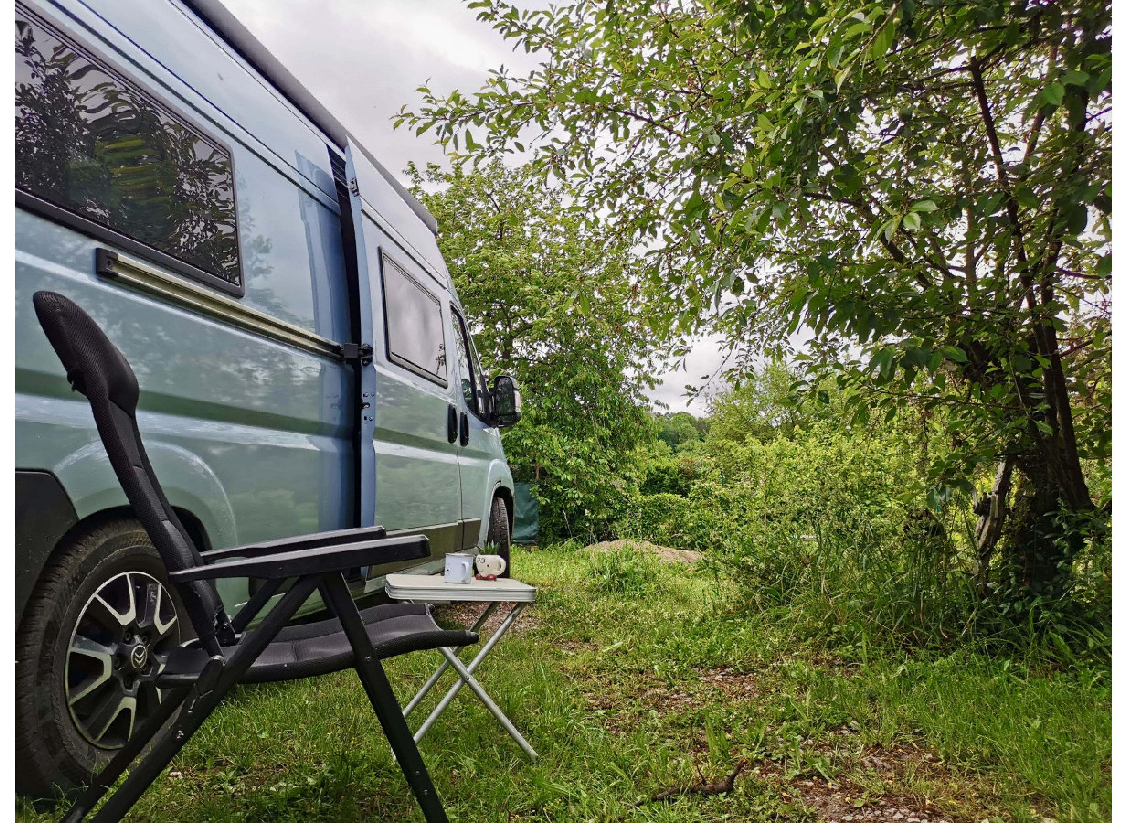 Himmlischer Stellplatz zwischen Bäumen — Photo 3