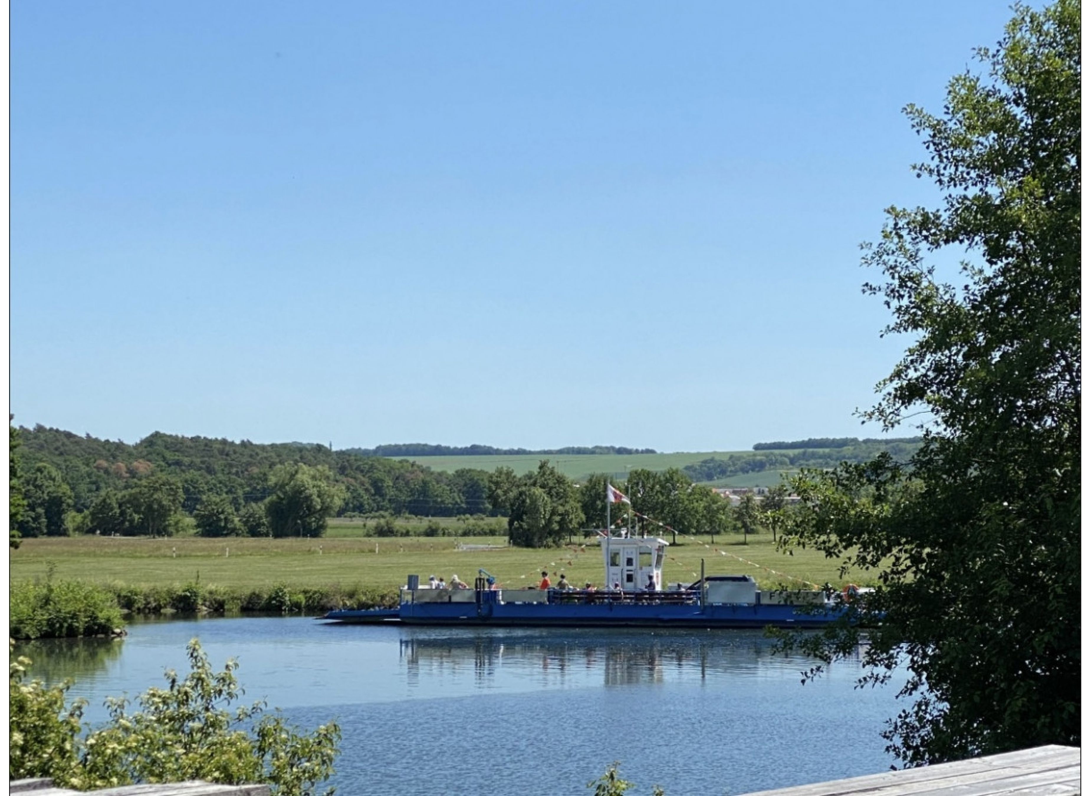 Idyllischer Stellplatz auf der Wipfelder Maininsel #1