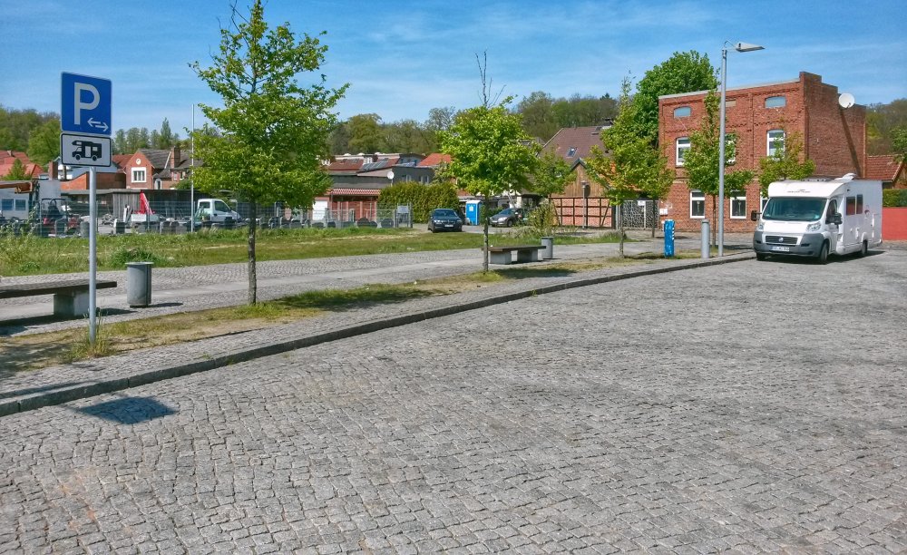 Stellplatz am Hafenplatz Boizenburg — Motorhome pitch in Boizenburg/Elbe
