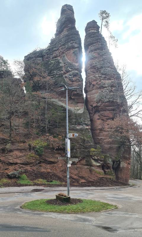 Felswand Badeparadies Dahn