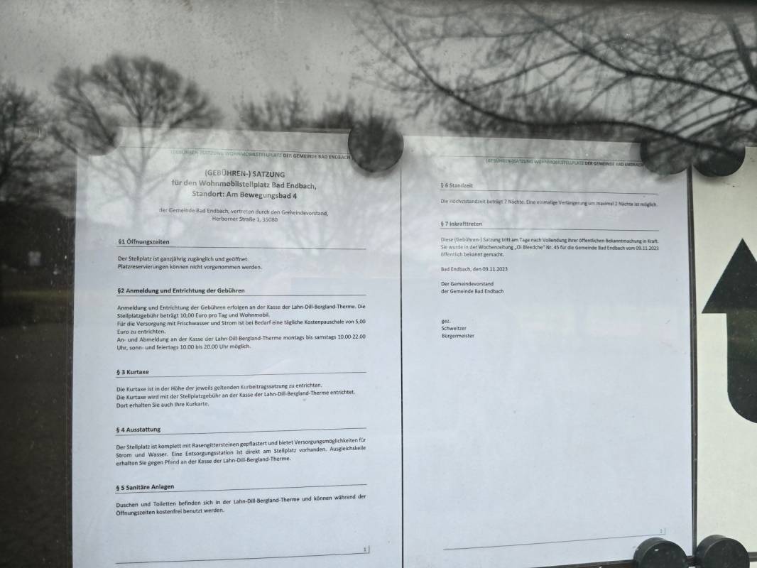 Stellplatz an der Lahn-Dill-Bergland-Therme Bad Endbach — Photo 6