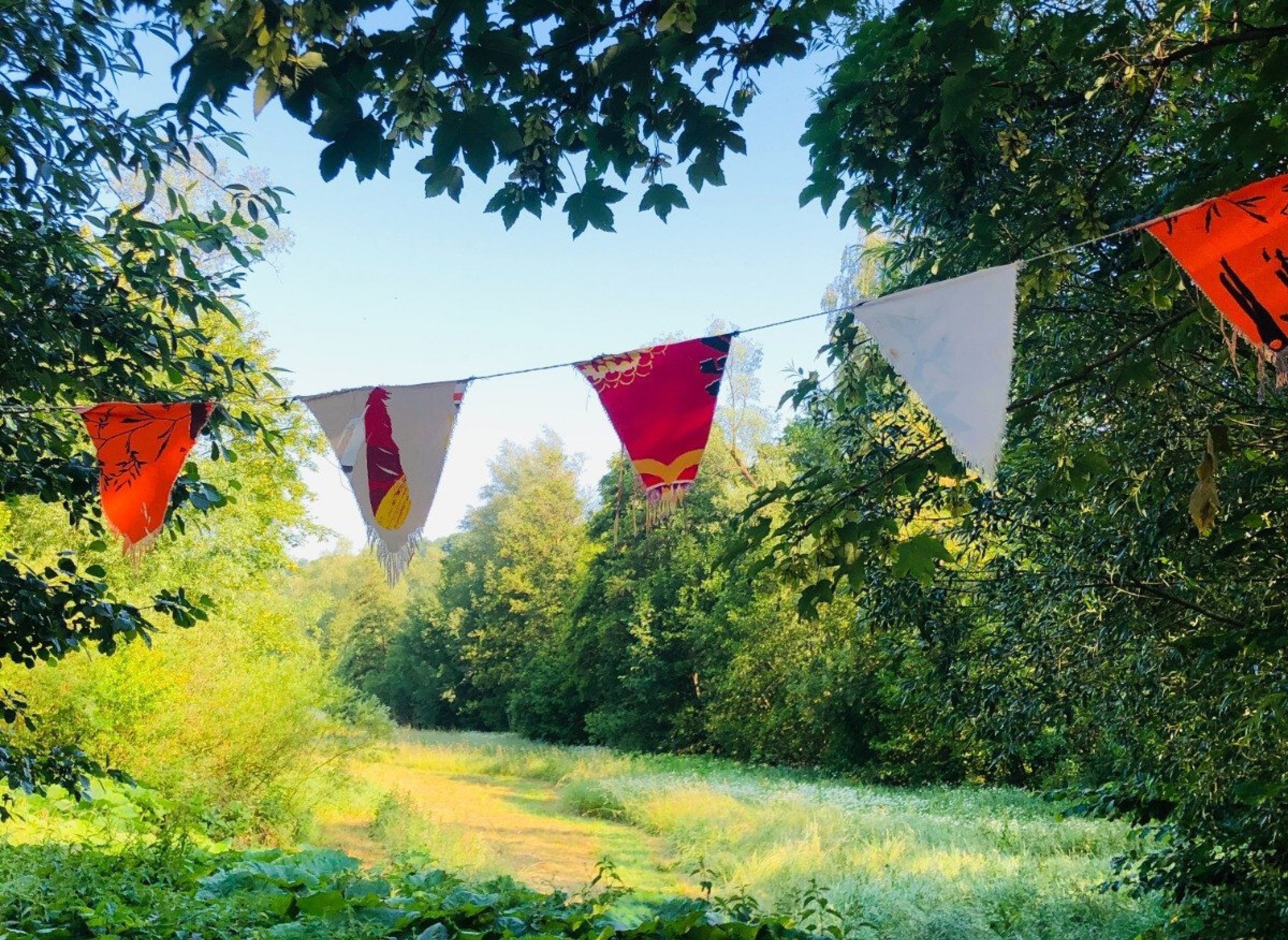 Lauschiger Wiesenstellplatz zwischen zwei kleinen Bächen