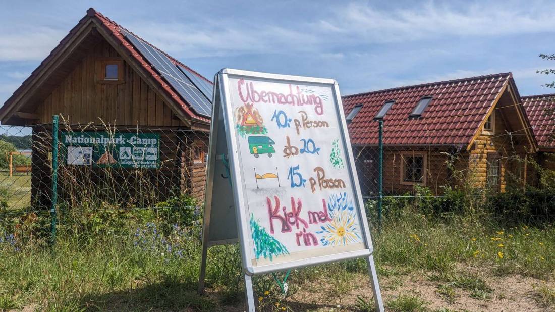 ⛺ 🏕️⛱️ Campingplatz Nationalpark Camp Surf Hecht 🚲🛶🚌