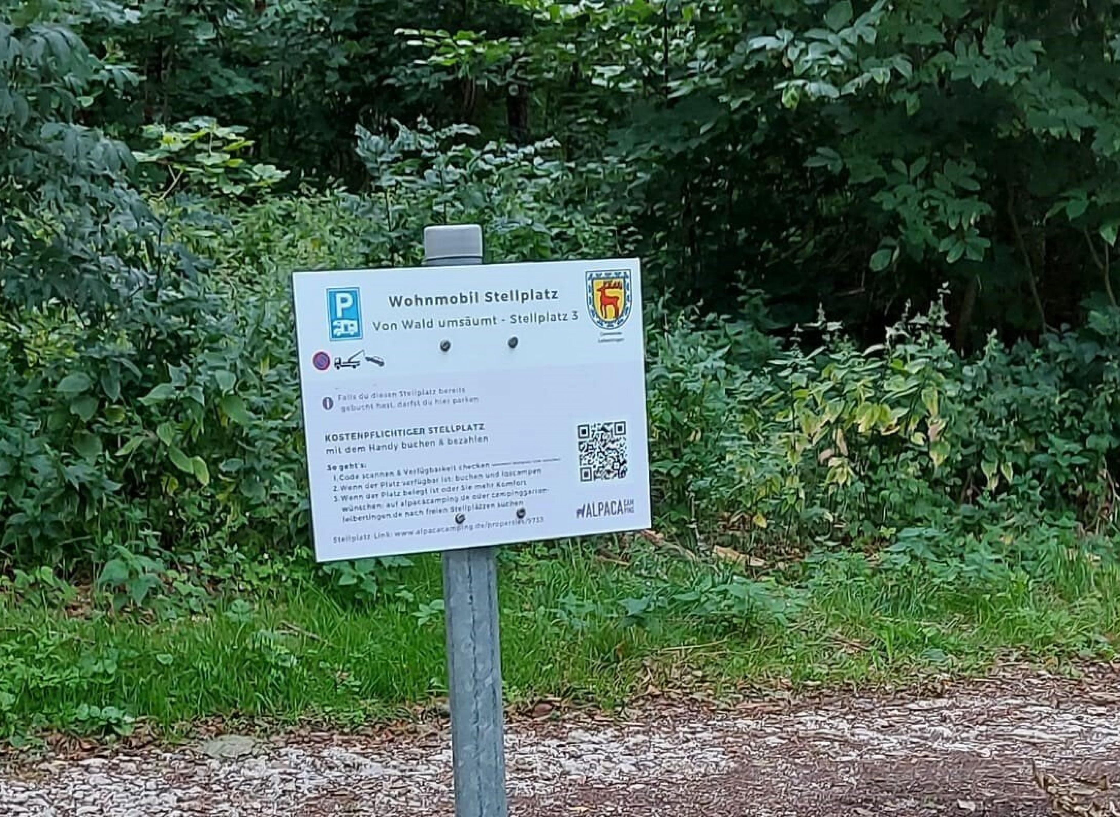 Von Wald umsäumt - Stellplatz 3 — Autocamperplads in Leibertingen