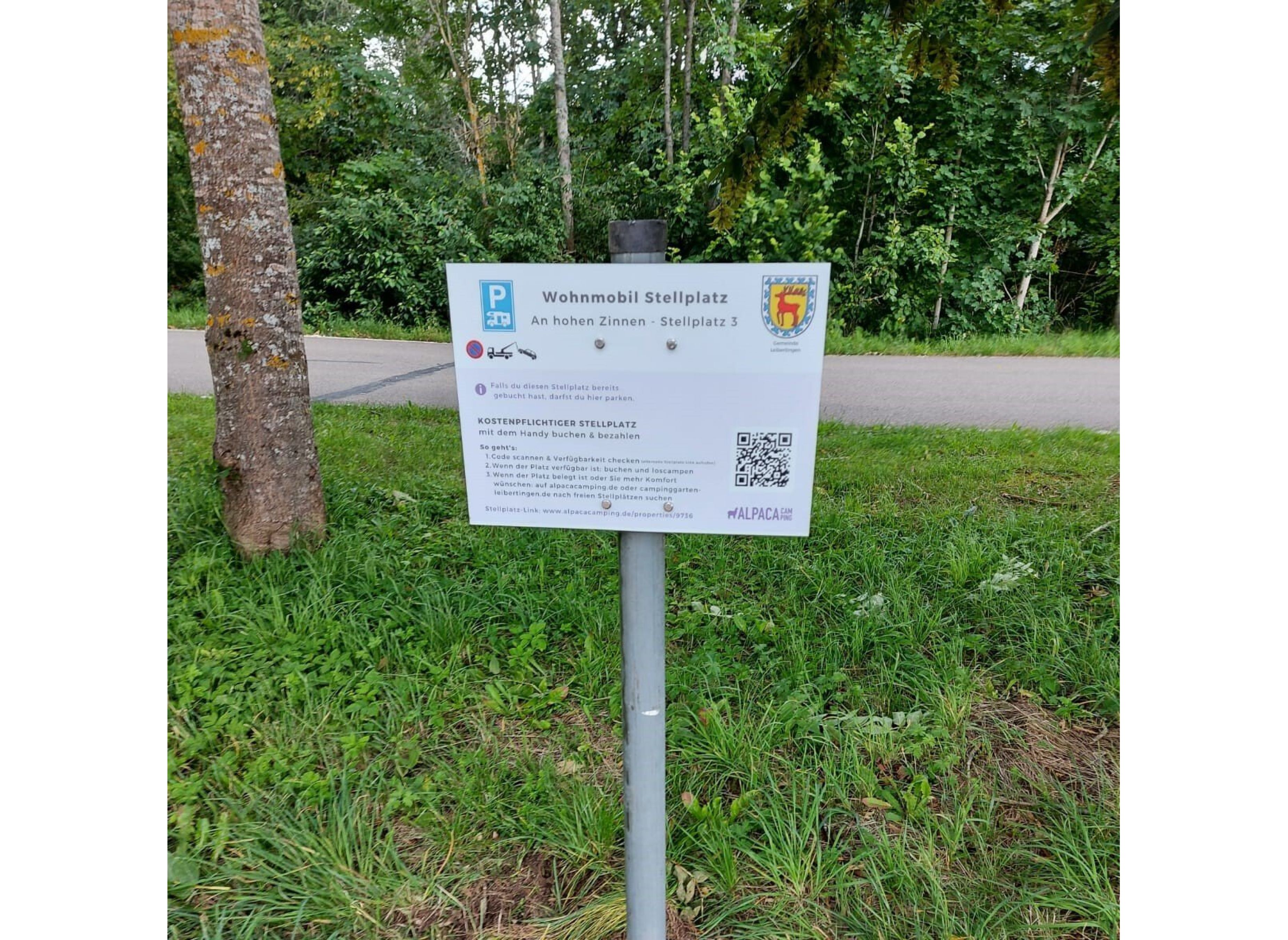 An hohen Zinnen - Stellplatz 3 — Autocamperplads in Leibertingen