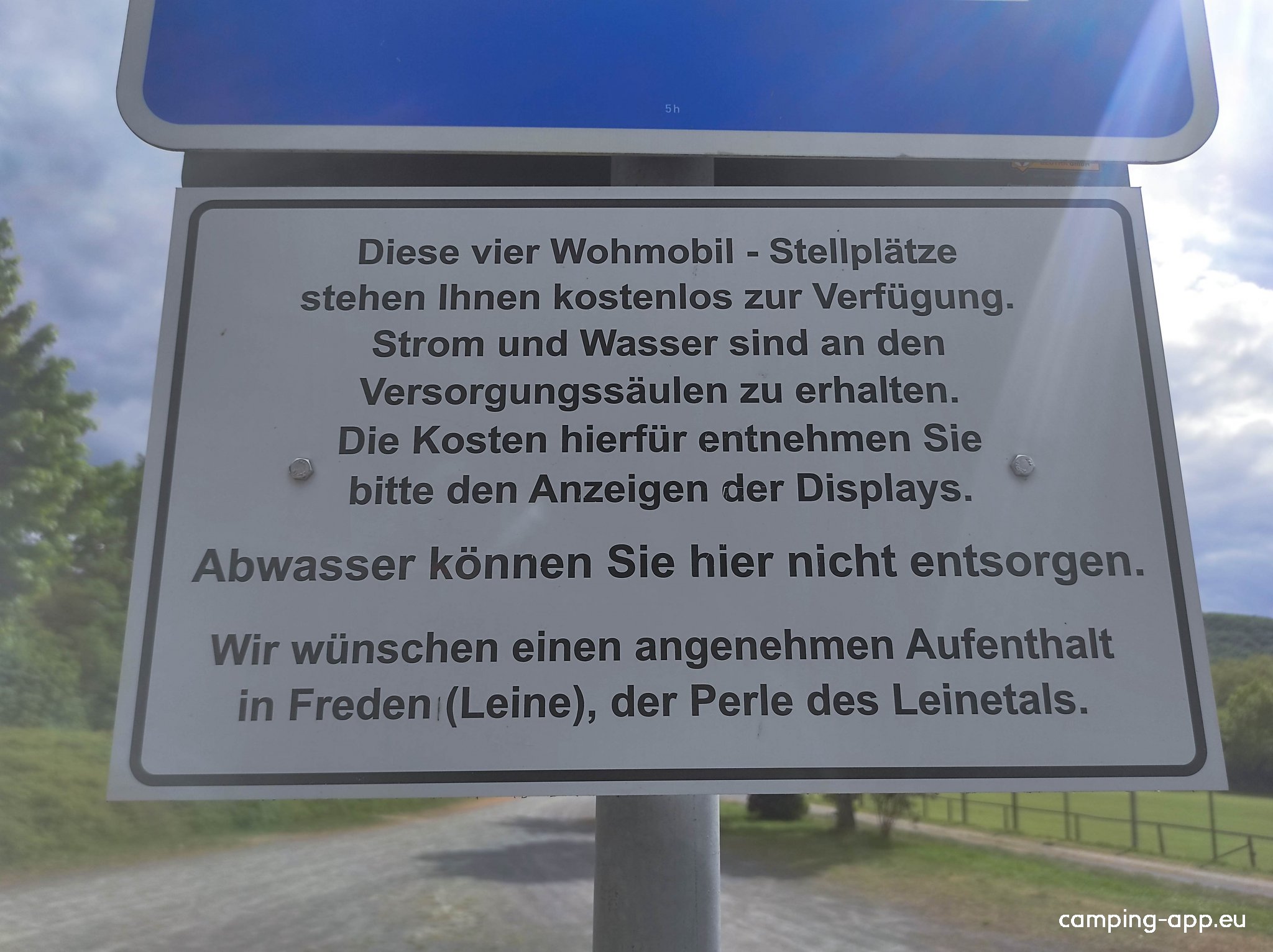 Wohnmobilstellplatz  Freden/Leine — Photo 3