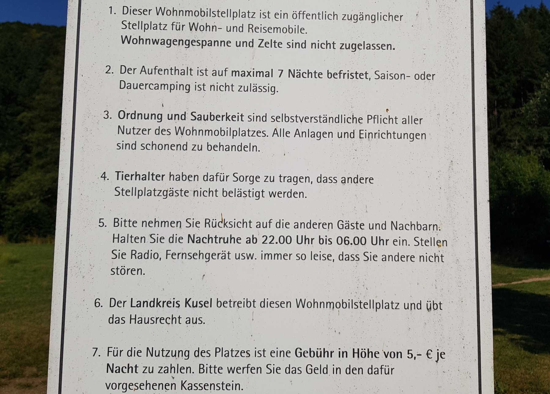 Stellplatz Reipoltskirchen