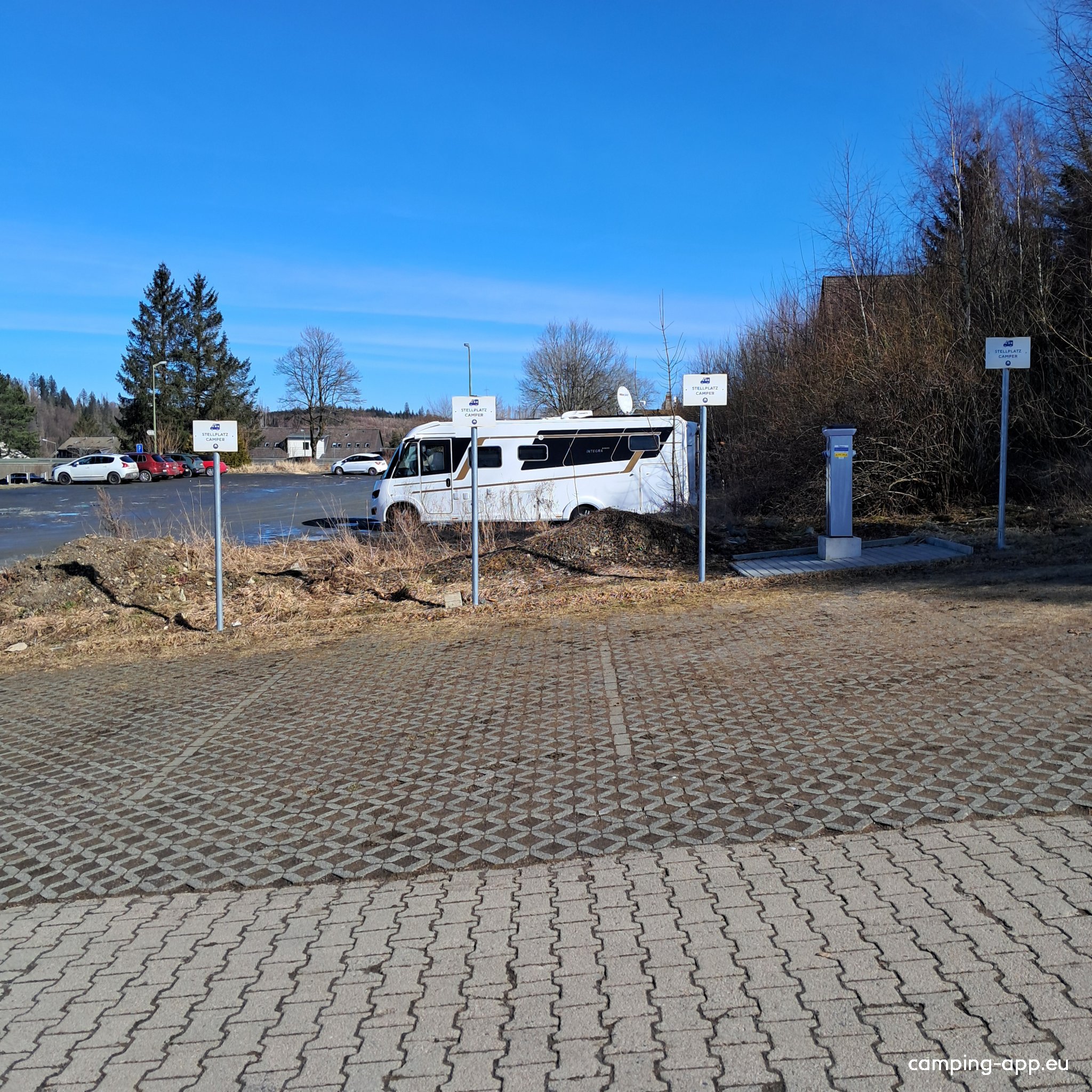 Stellplatz an der Kristalltherme Altenau