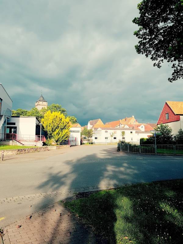 Nordhessenhalle Stellplatz — Motorhome pitch in Volkmarsen