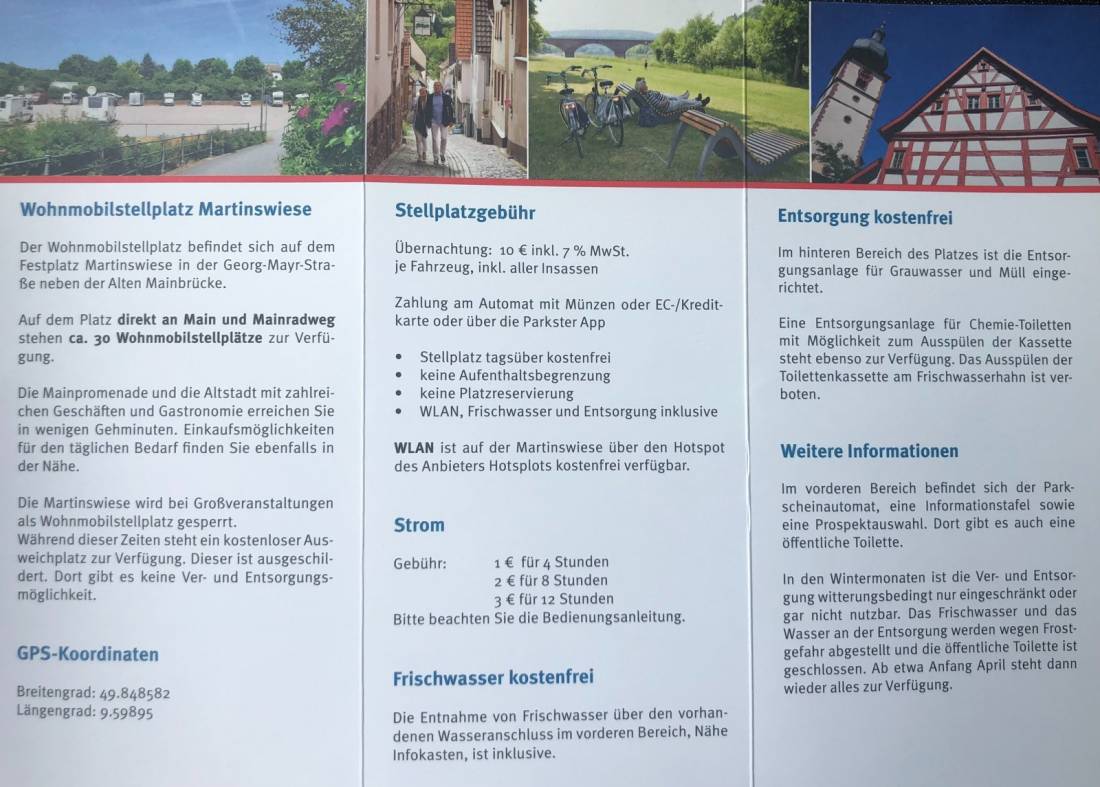 Stellplatz Martinswiese / Mainufer Marktheidenfeld — Photo 5