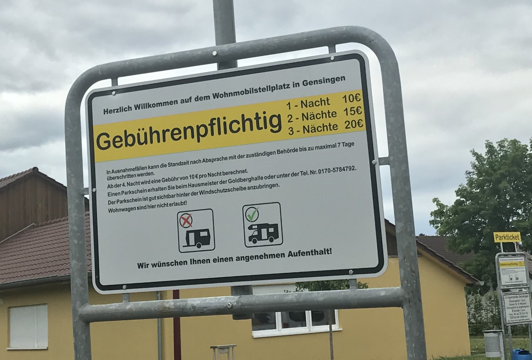 Stellplatz Goldberghalle