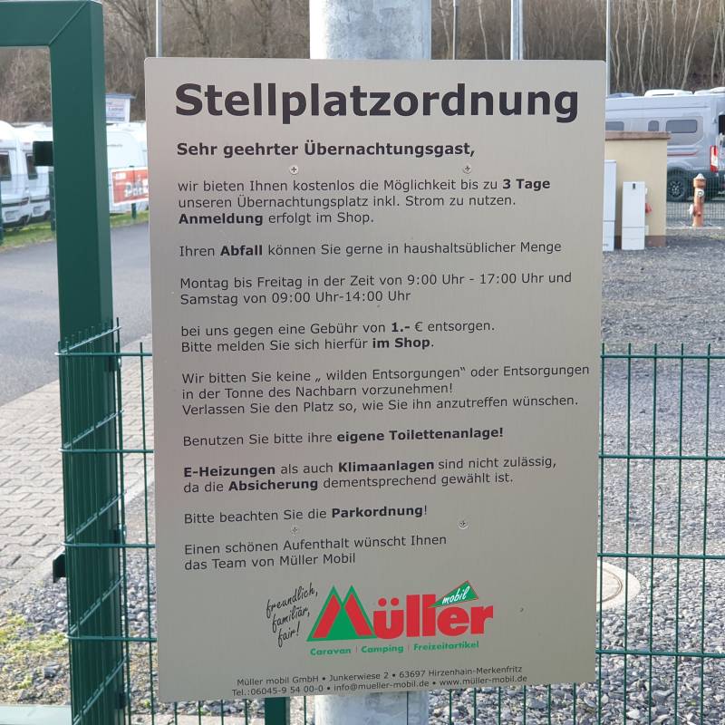 Stellplatz bei Müller Mobil — Photo 3