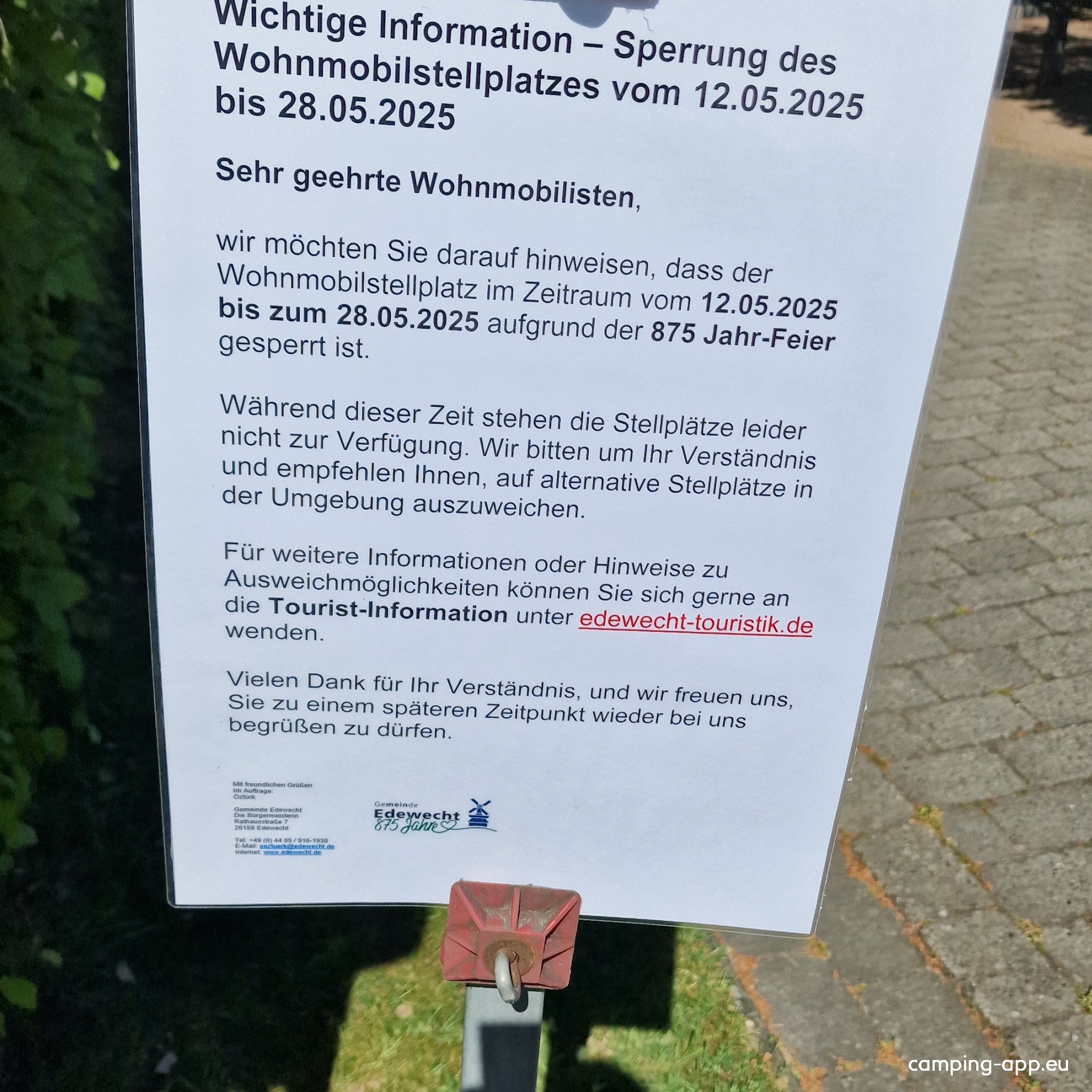 Stellplatz am Marktplatz Edewecht — Photo 3