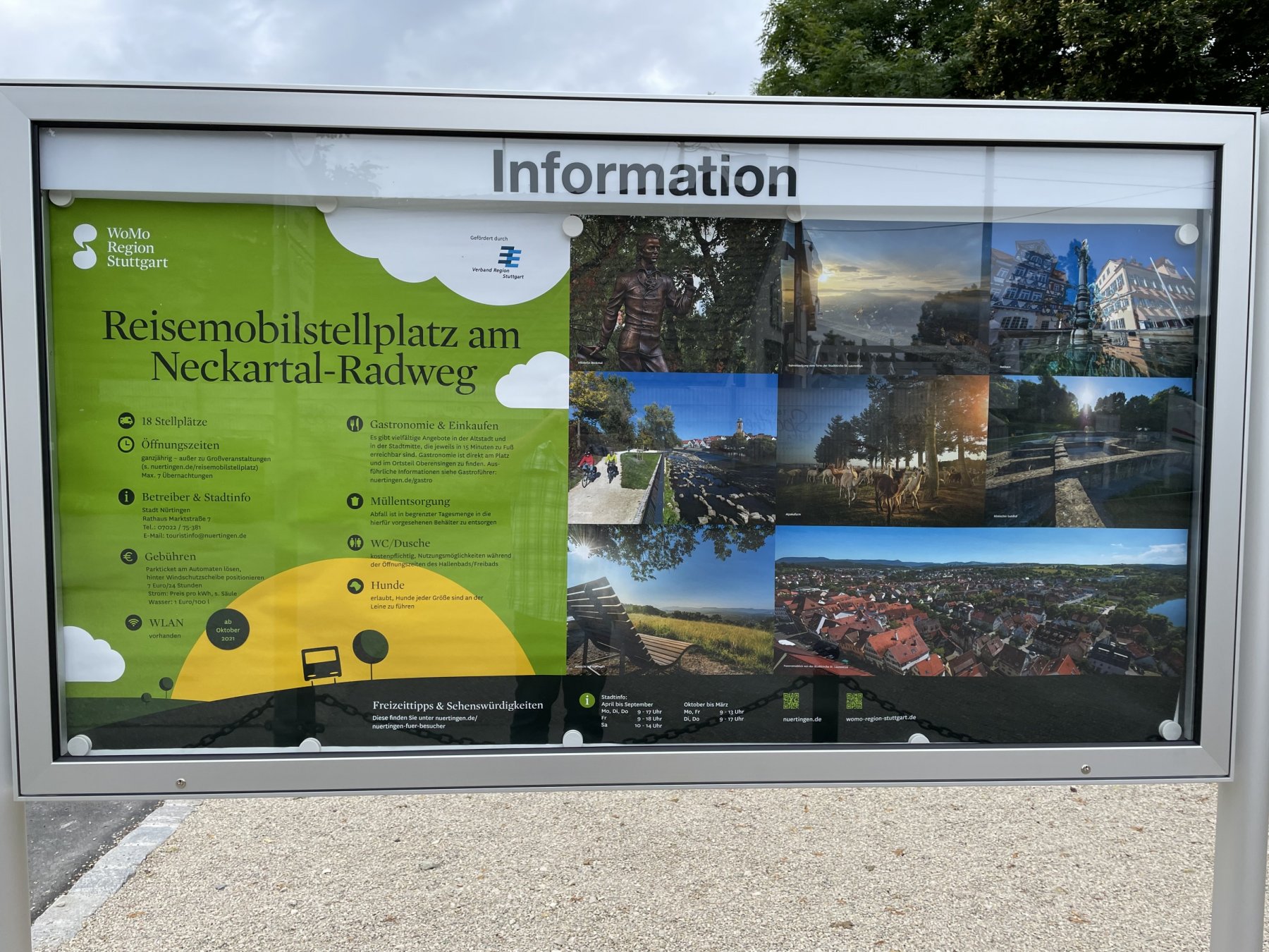 Stellplatz Nürtingen — Motorhome pitch in Nürtingen-Oberensingen