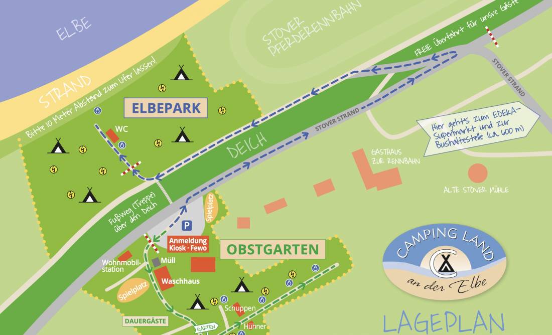 Camping Land an der Elbe Hamburg (Stover Strand) — Photo 2