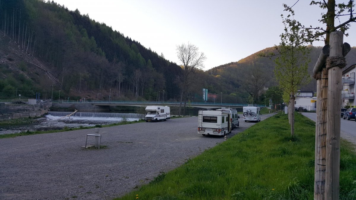 Stellplatz Westpark — Área de autocaravanas in Werdohl