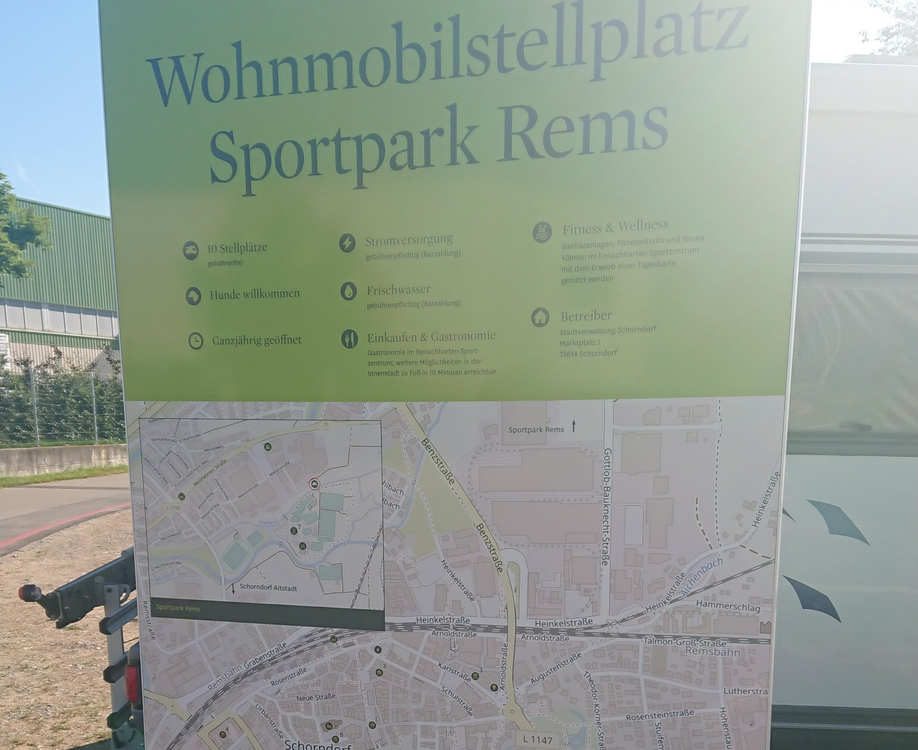 Wohnmobilstellplatz Sportpark Rems