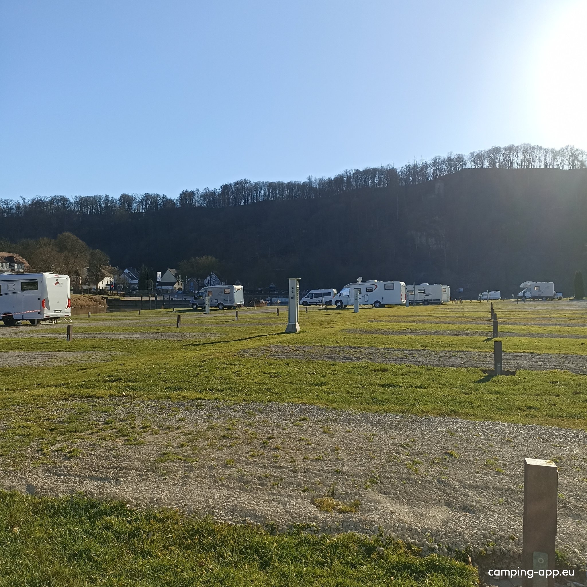 Stellplatz am Campingplatz Bad Karlshafen