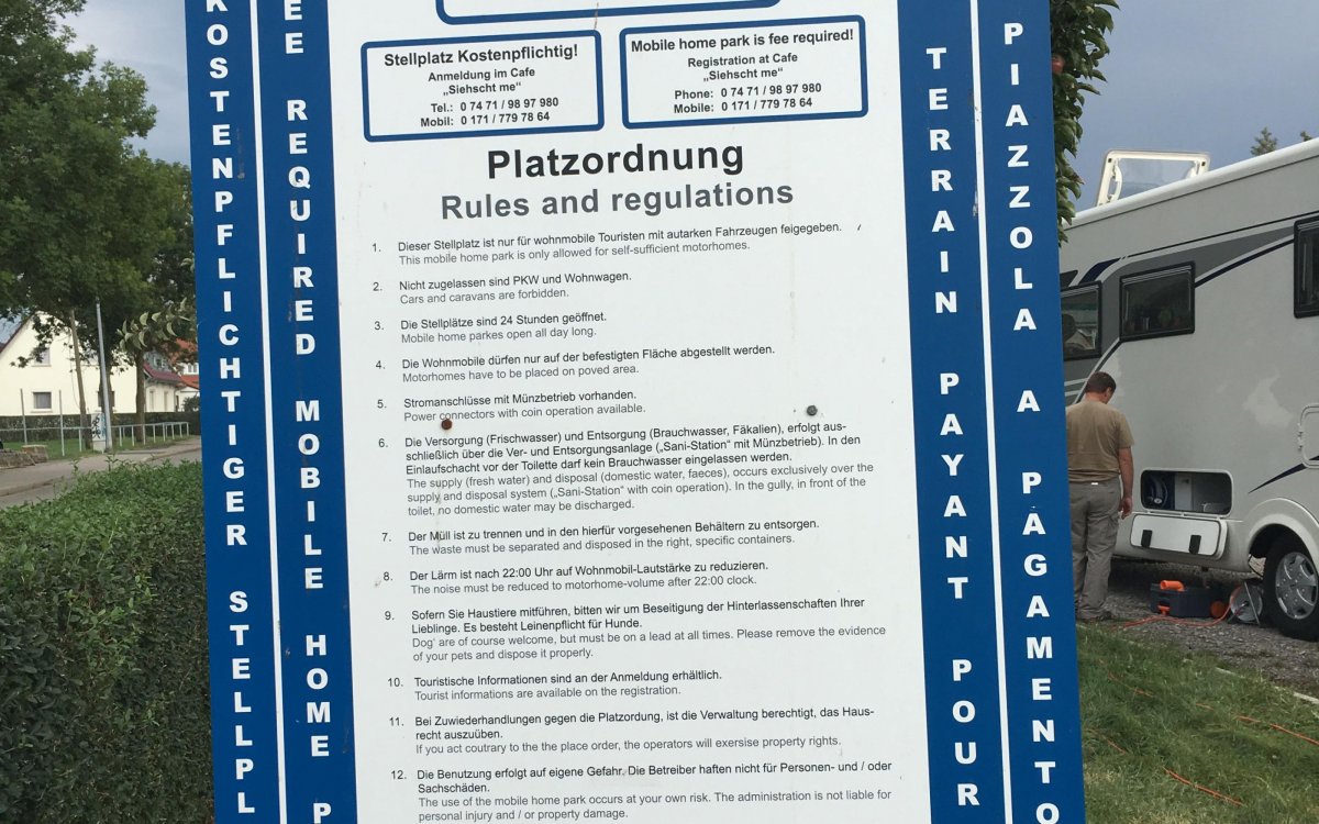 Stellplatz Hechingen — Photo 2