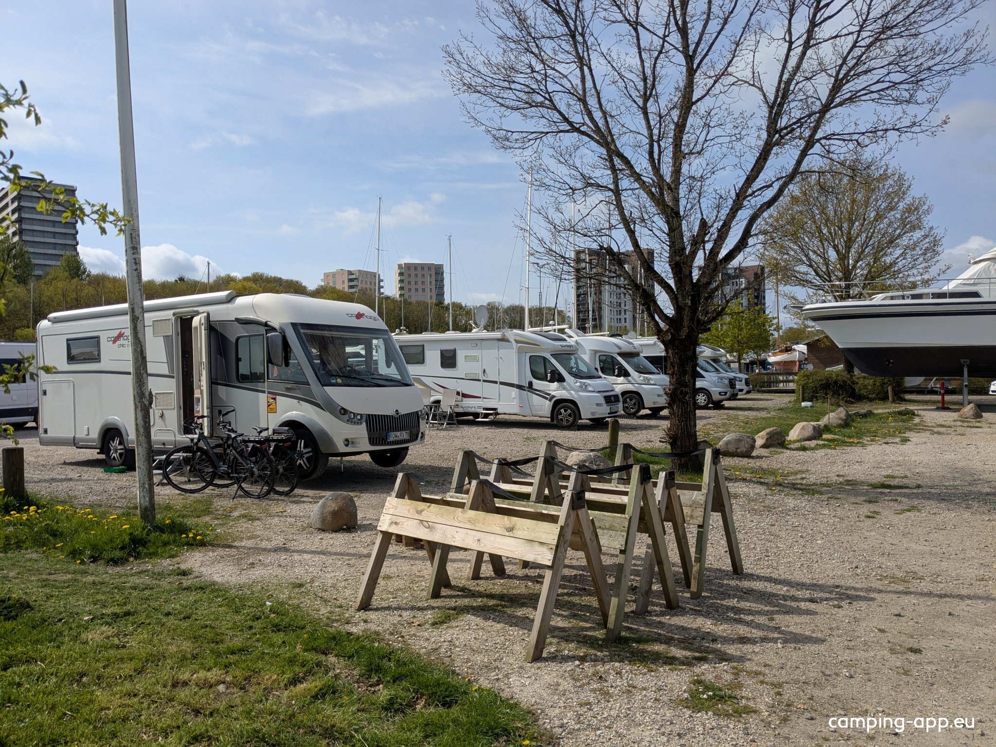 Stellplatz am Yachthafen Kolding